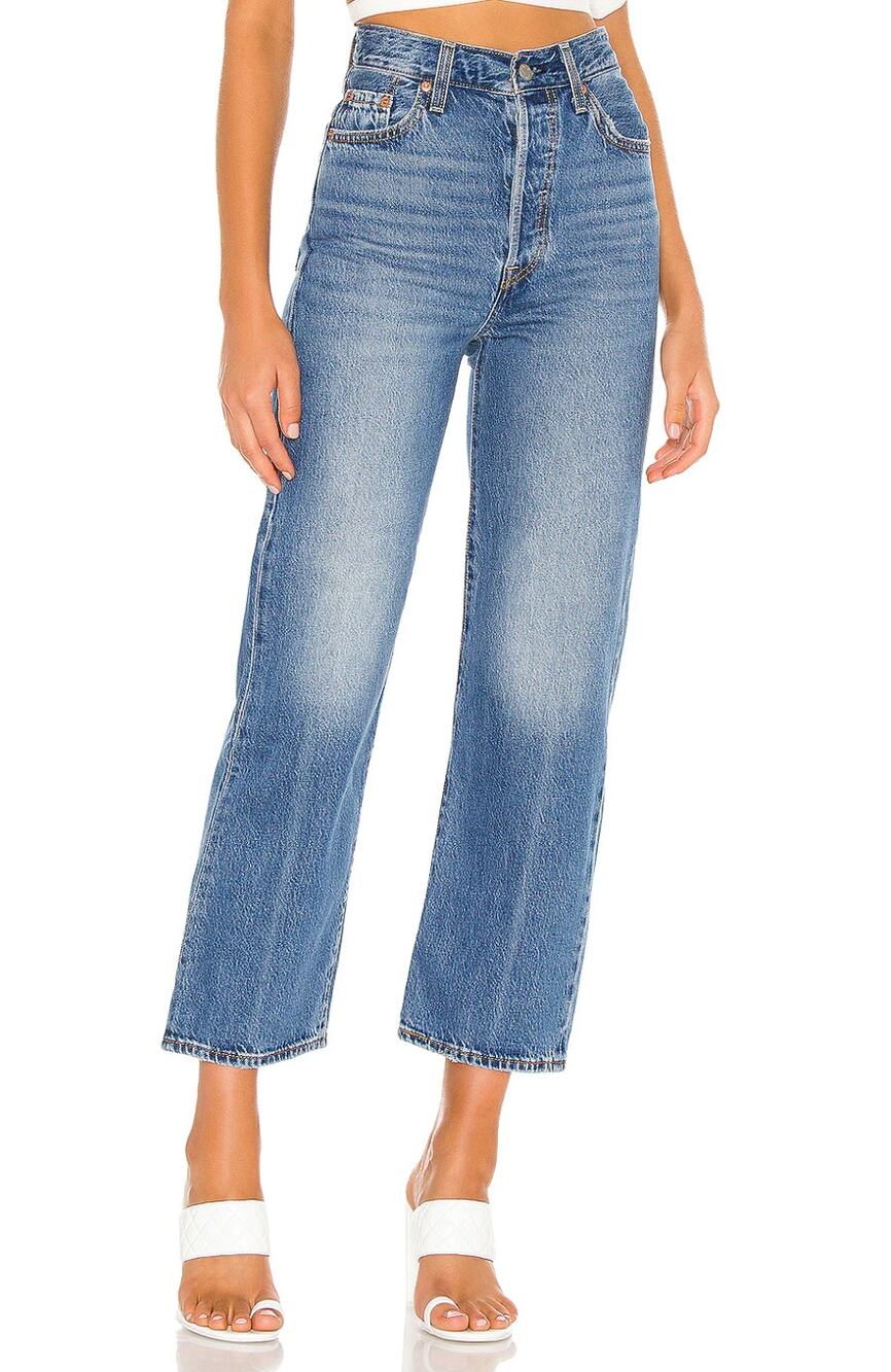 Levi's Premium Ribcage High-Rise Straight Leg Ankle Jean Size Women's 29